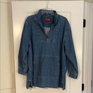 Blue Denim Pullover Jacket